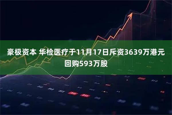 豪极资本 华检医疗于11月17日斥资3639万港元回购593万股